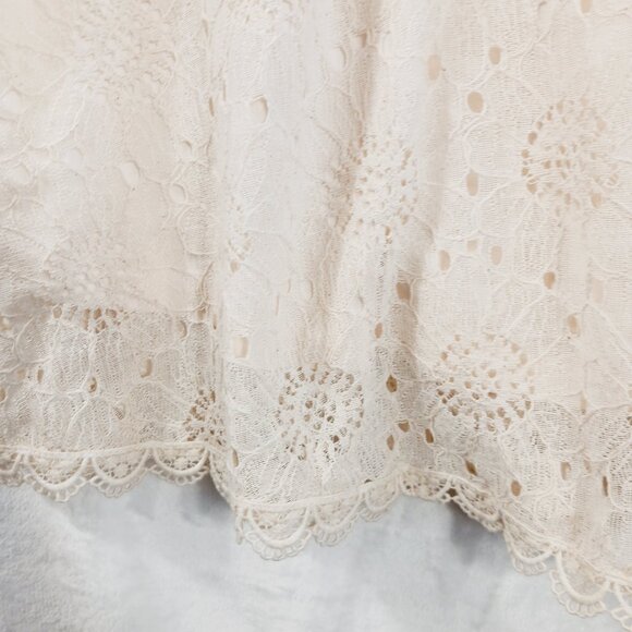 Altar'd State, Dress, Ivory Floral Lace A-line , Sleeveless, Small, Country, Fem - Picture 6 of 14